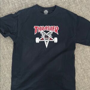 Thrasher Black Graphic T-Shirt